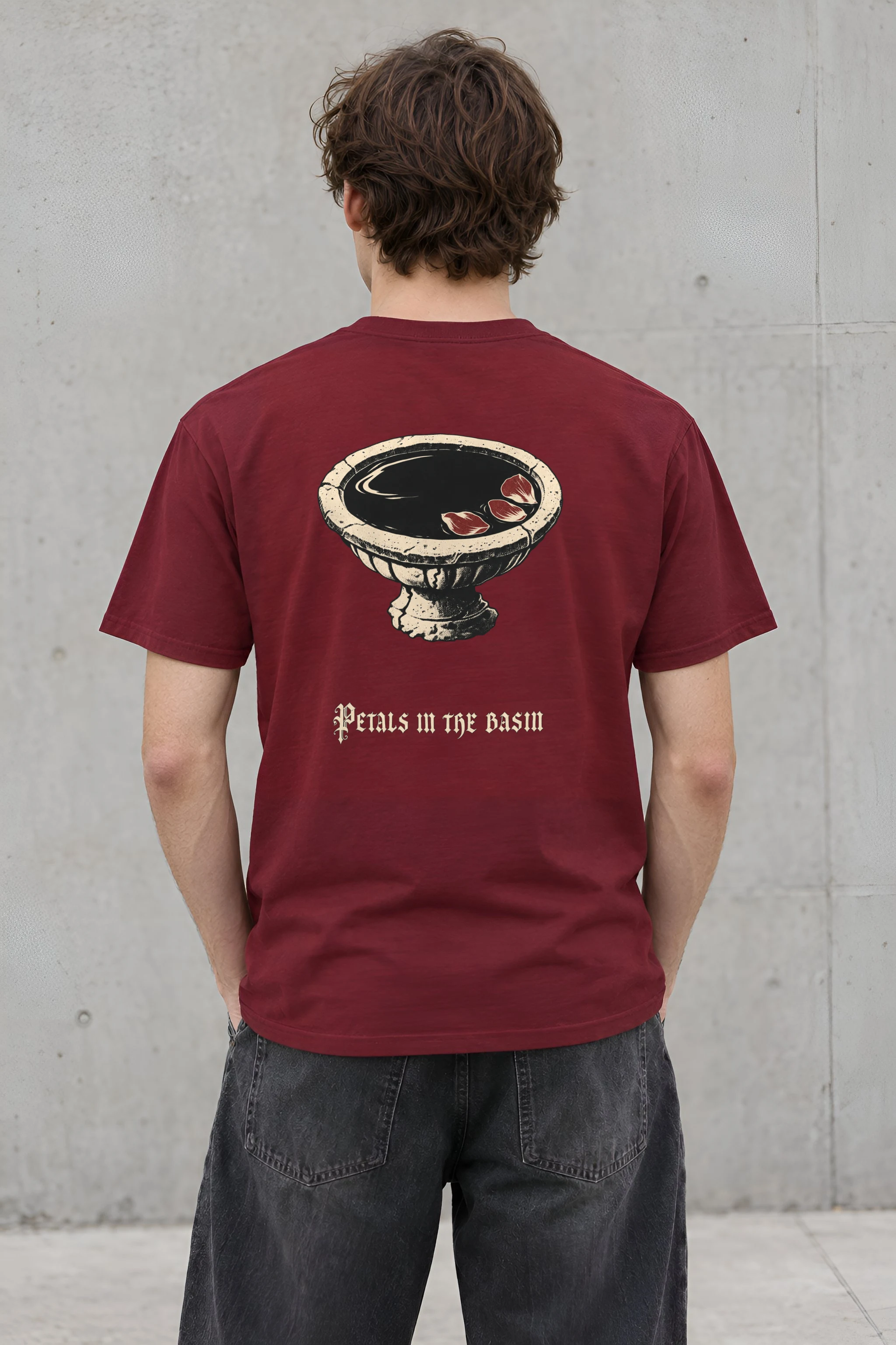 "Petals in the Basin" Heavyweight Unisex Crewneck T-shirt