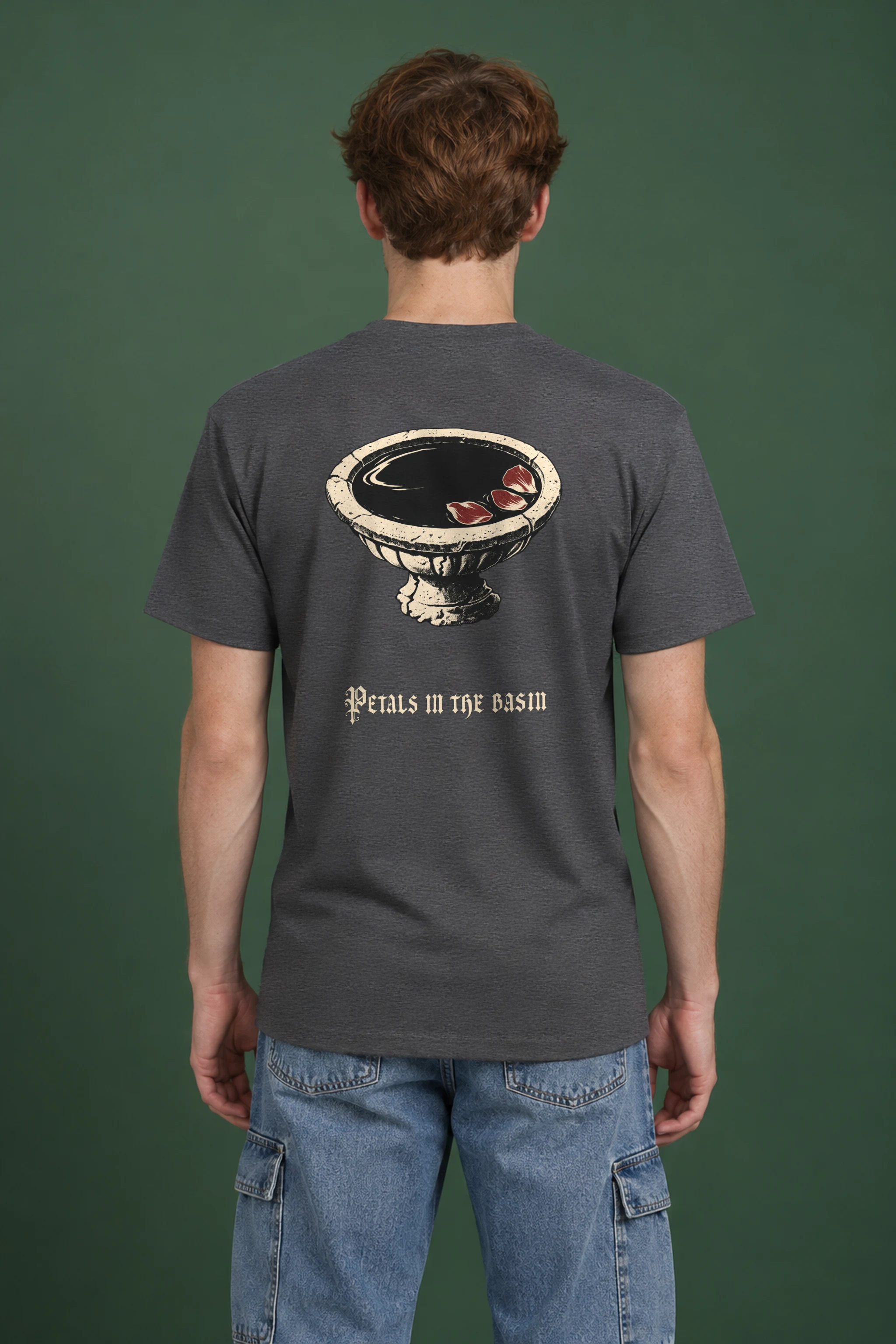 "Petals in the Basin" Heavyweight Unisex Crewneck T-shirt