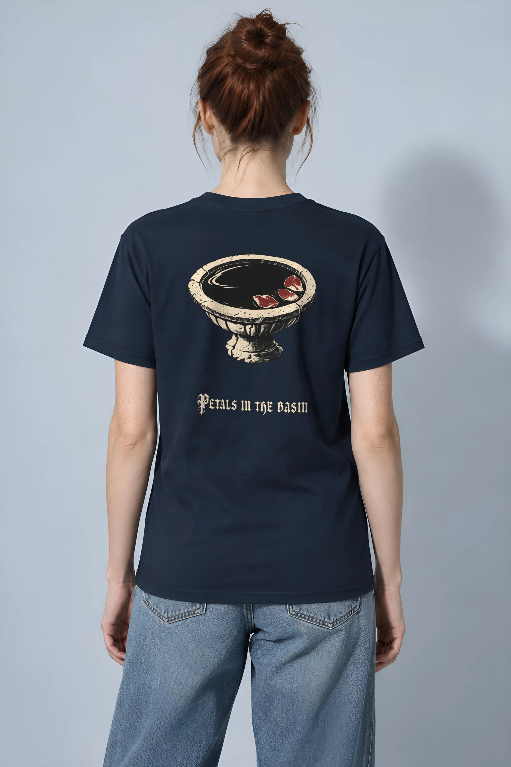 "Petals in the Basin" Heavyweight Unisex Crewneck T-shirt