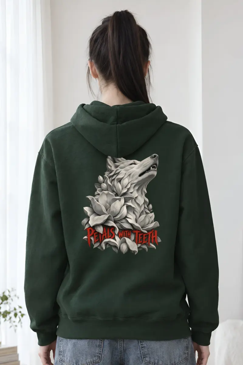 "Petals With Teeth" Heavy Blend Unisex Pullover Hoodie