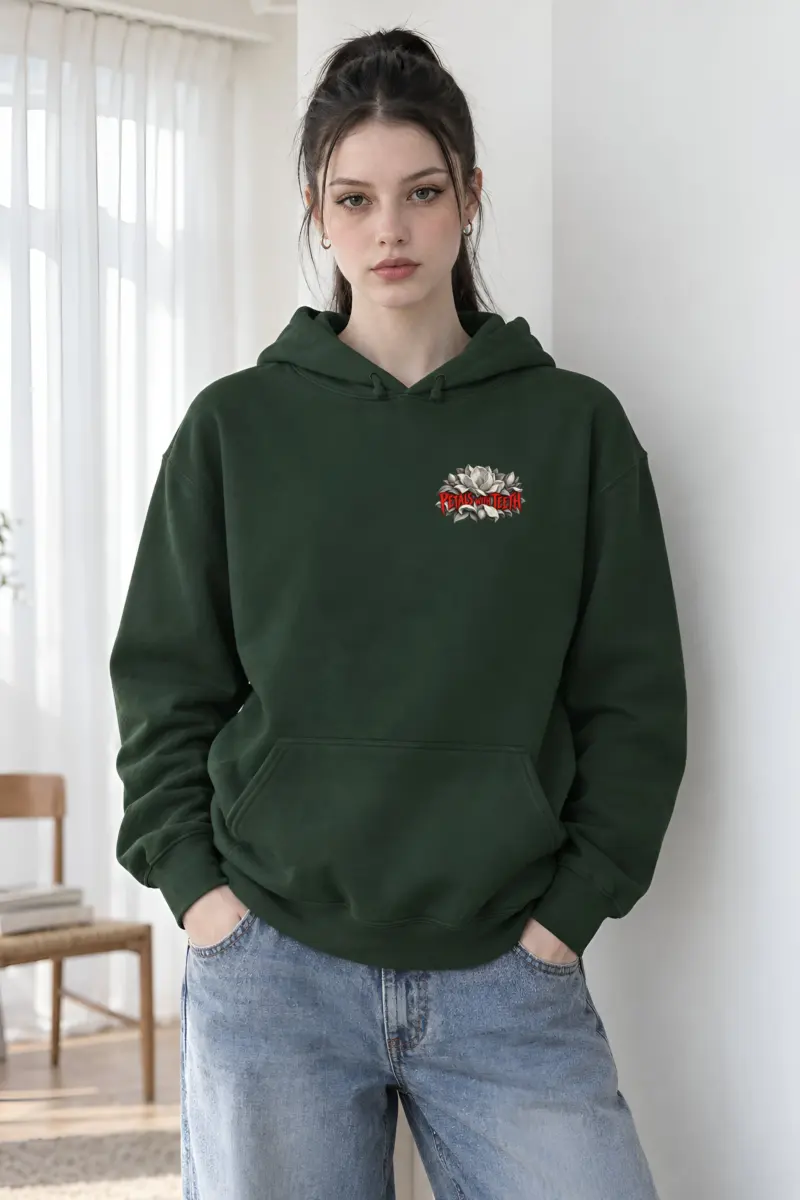 "Petals With Teeth" Heavy Blend Unisex Pullover Hoodie