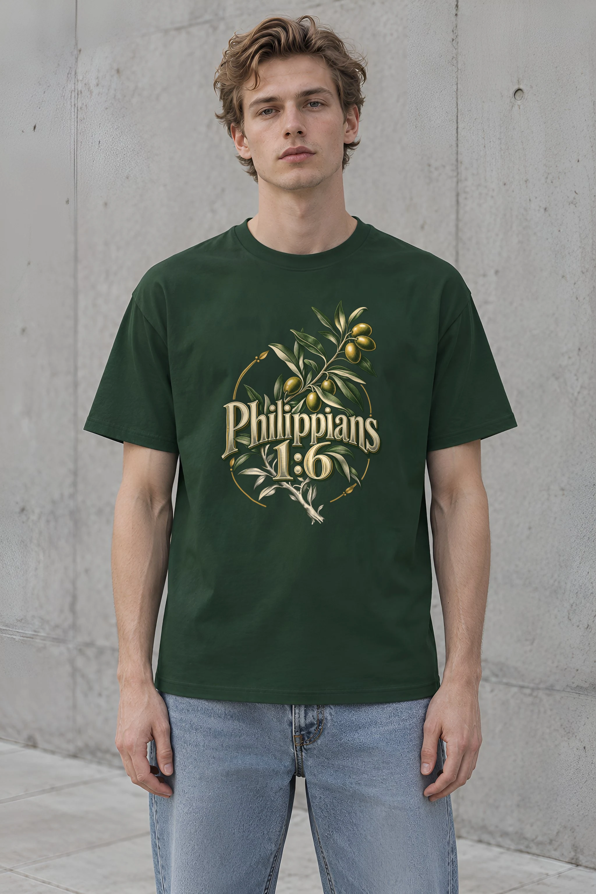 "Philippians 1:6" Heavyweight Unisex Crewneck T-shirt