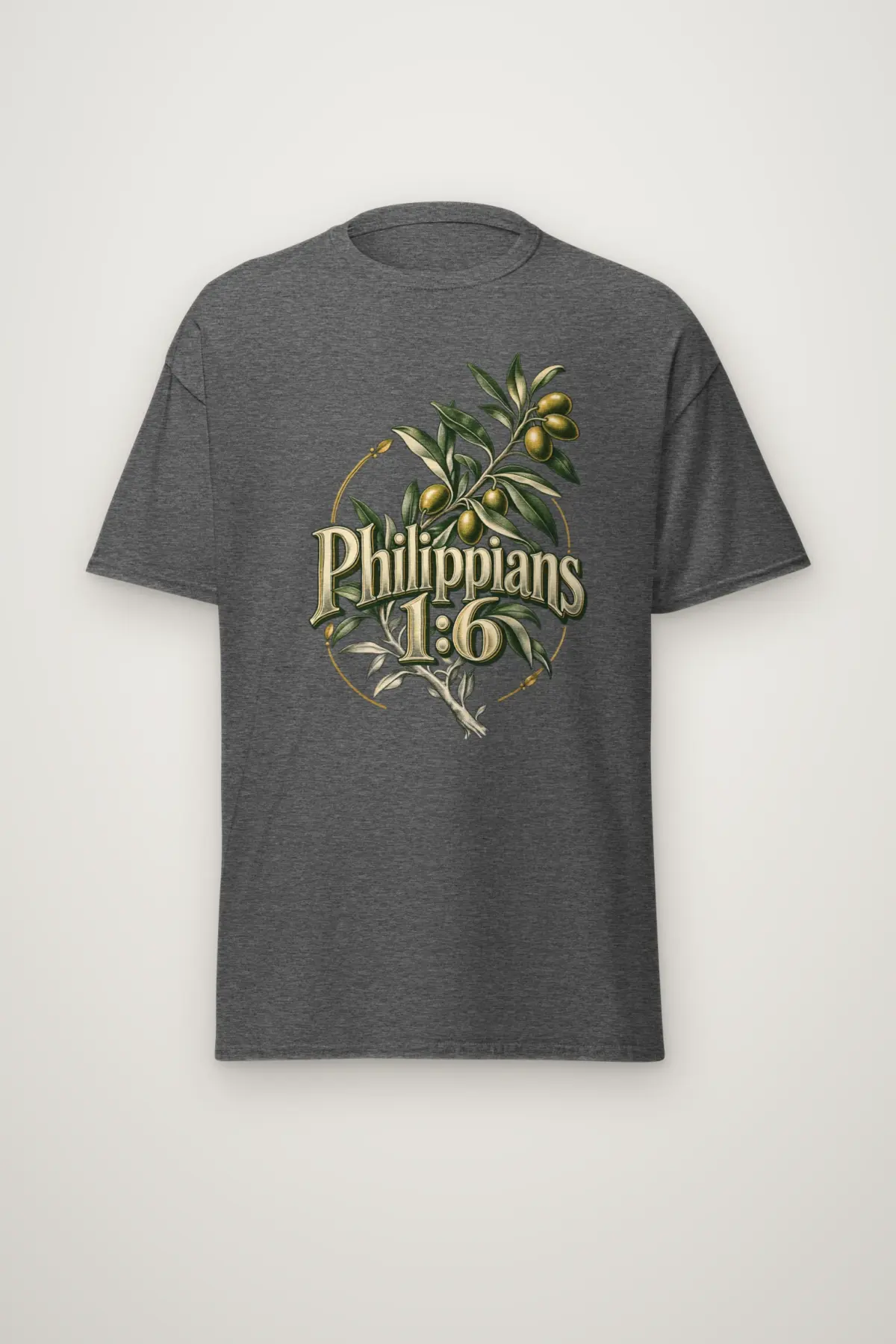 "Philippians 1:6" Heavyweight Unisex Crewneck T-shirt