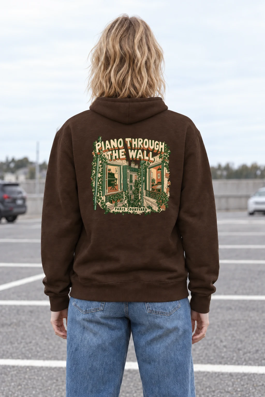 "Piano Through the Wall" Heavy Blend Unisex Pullover Hoodie