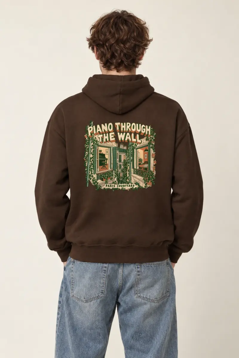 "Piano Through the Wall" Heavy Blend Unisex Pullover Hoodie