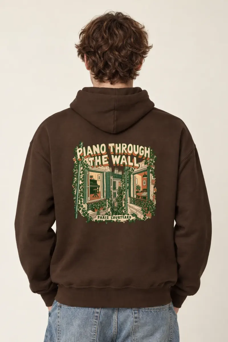 "Piano Through the Wall" Heavy Blend Unisex Pullover Hoodie