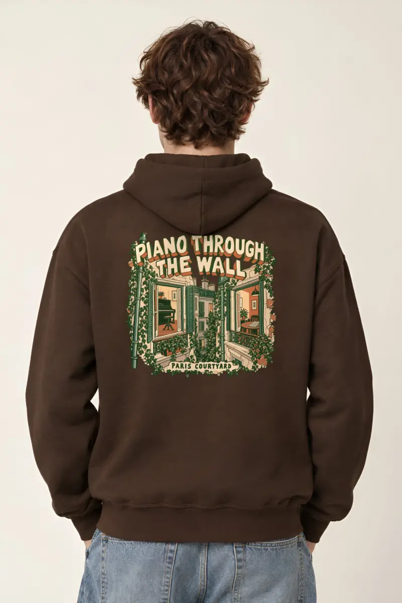 "Piano Through the Wall" Heavy Blend Unisex Pullover Hoodie