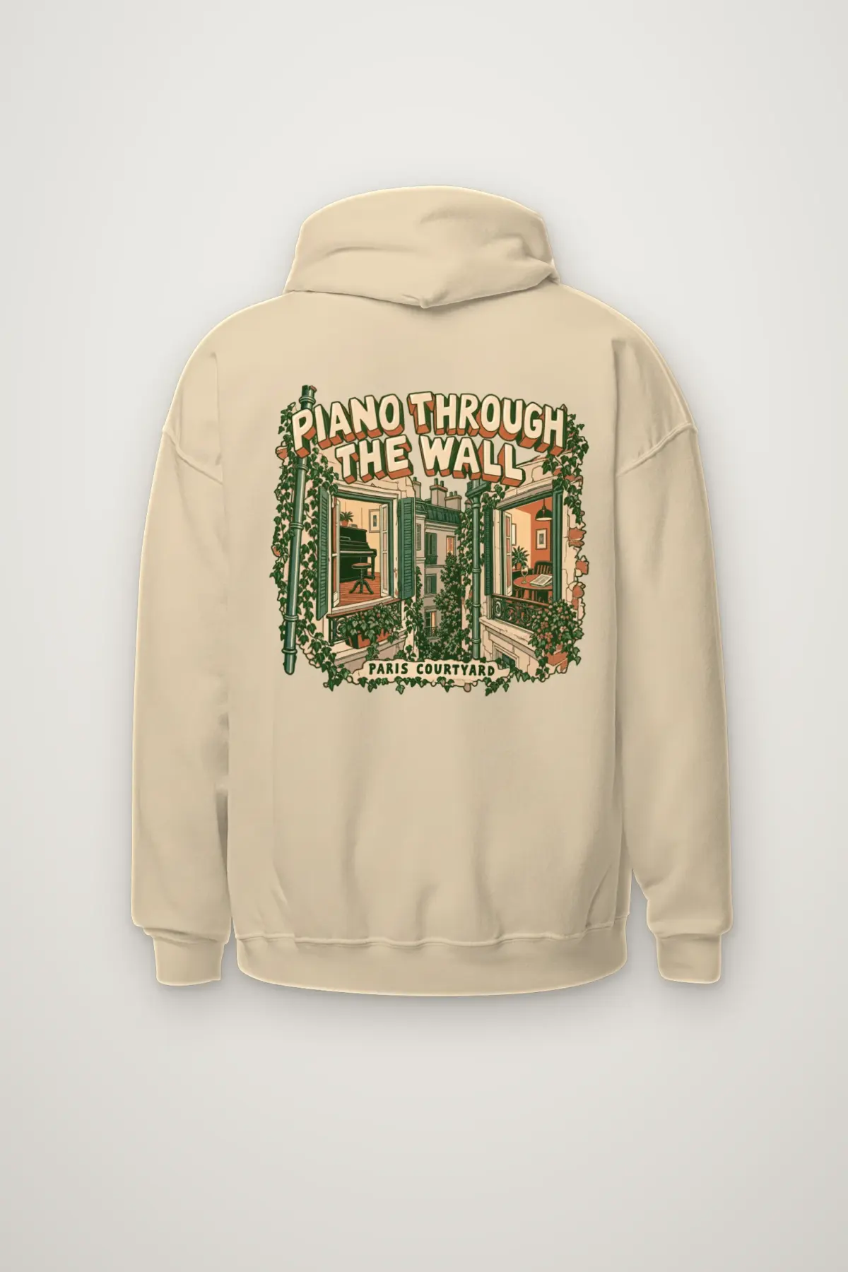 "Piano Through the Wall" Heavy Blend Unisex Pullover Hoodie