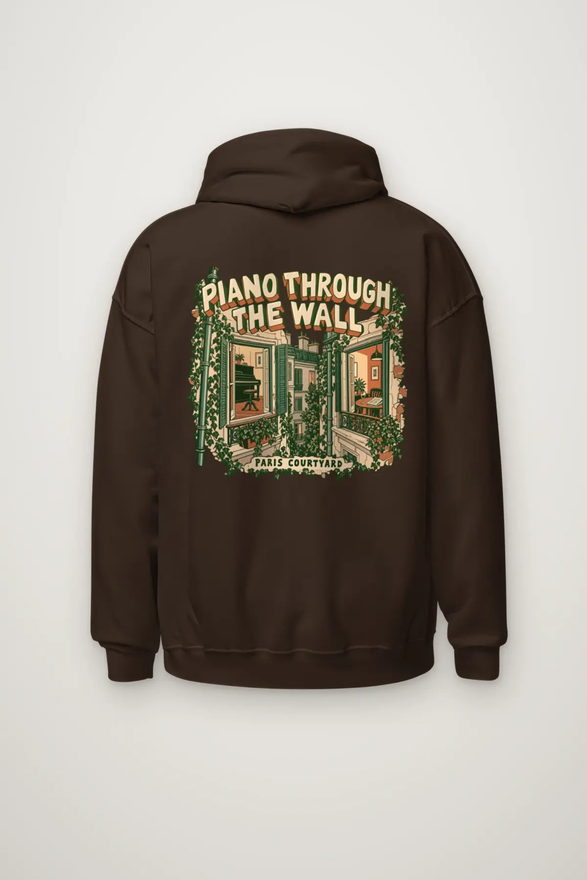 "Piano Through the Wall" Heavy Blend Unisex Pullover Hoodie