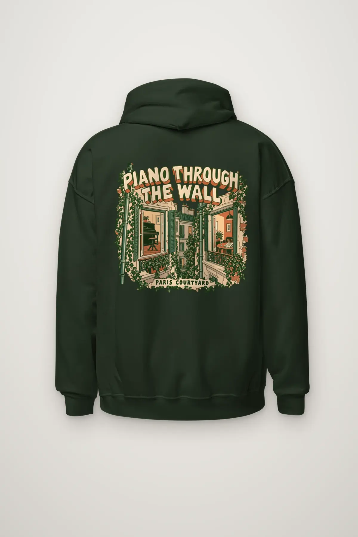 "Piano Through the Wall" Heavy Blend Unisex Pullover Hoodie