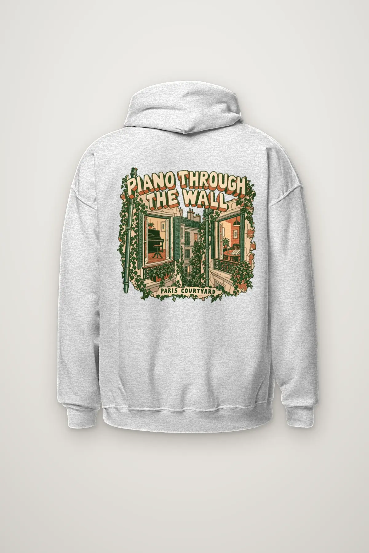 "Piano Through the Wall" Heavy Blend Unisex Pullover Hoodie