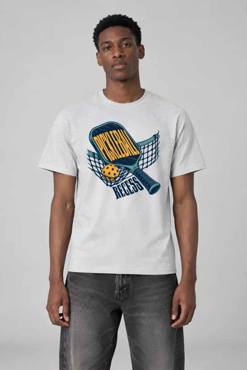 “Pickleball Recess” Heavyweight Unisex Crewneck T-shirt