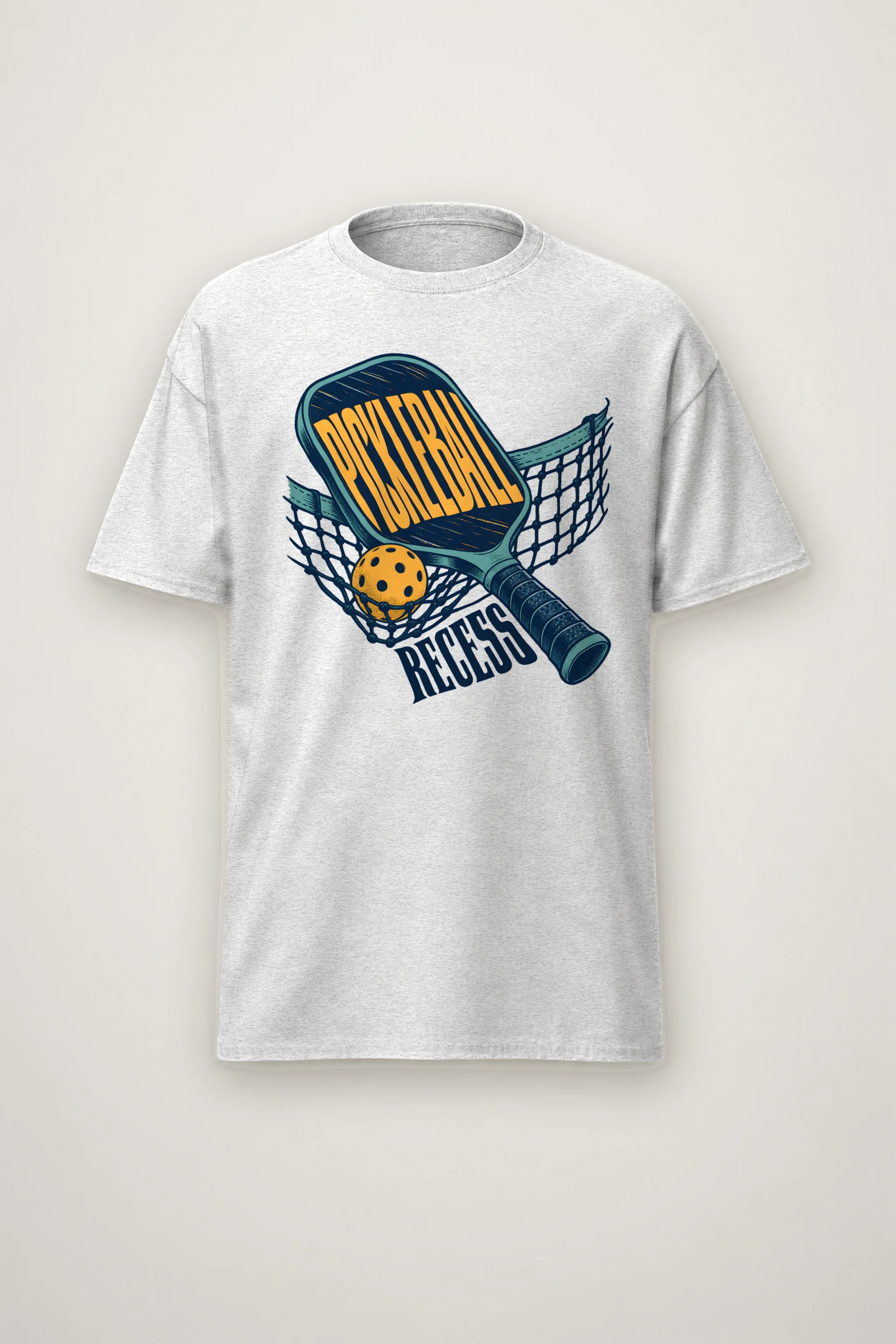 "Pickleball Recess" Heavyweight Unisex Crewneck T-shirt