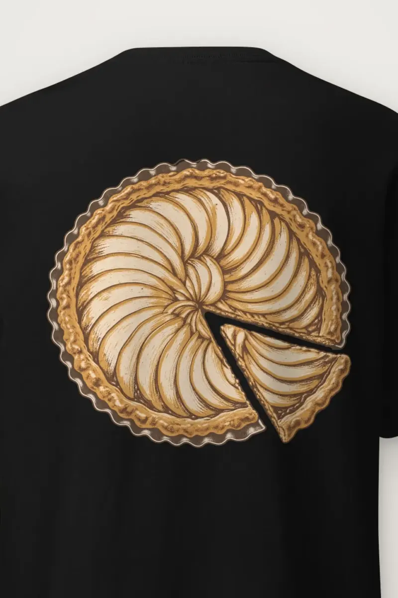 "Pie Geometry" Heavyweight Unisex Crewneck T-shirt