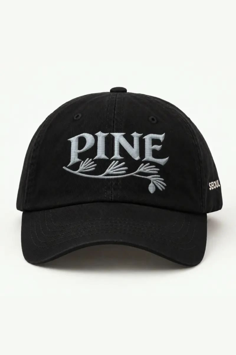 "PINE Embroidered Dad Hat" Classic Dad Hat · Embroidered — black/cap-front