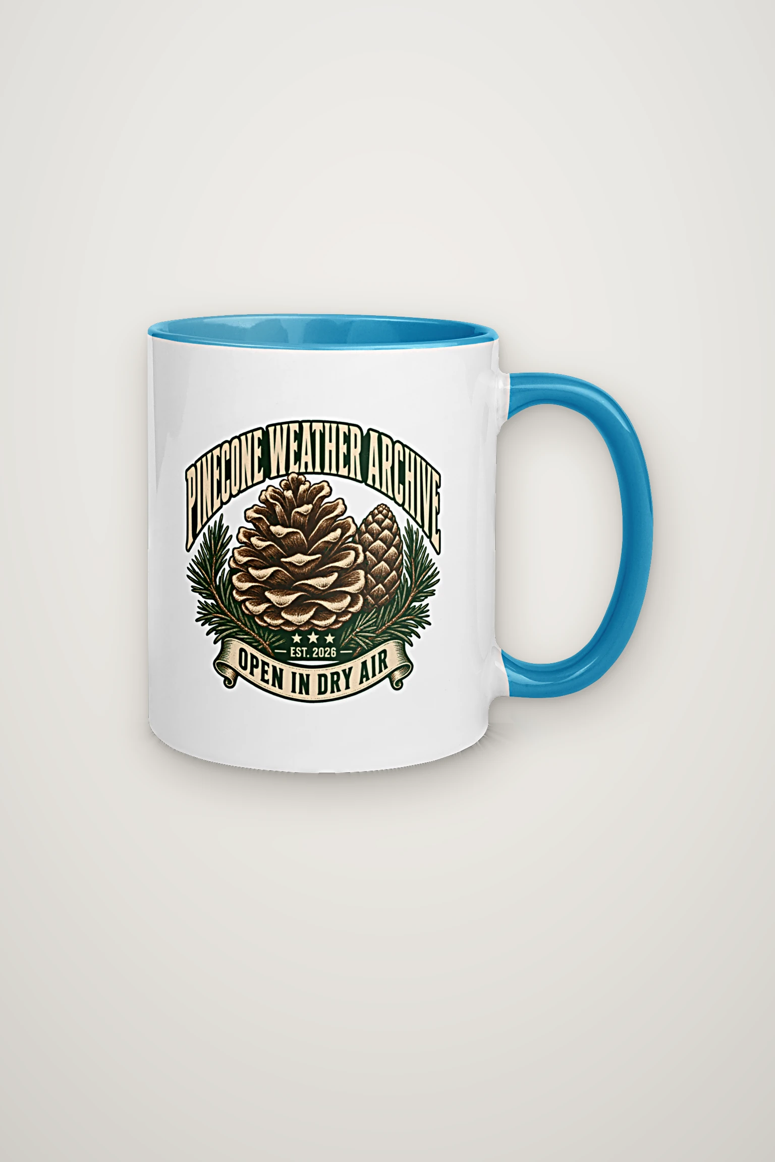 "Pinecone Weather Archive" 11oz Ceramic Mug