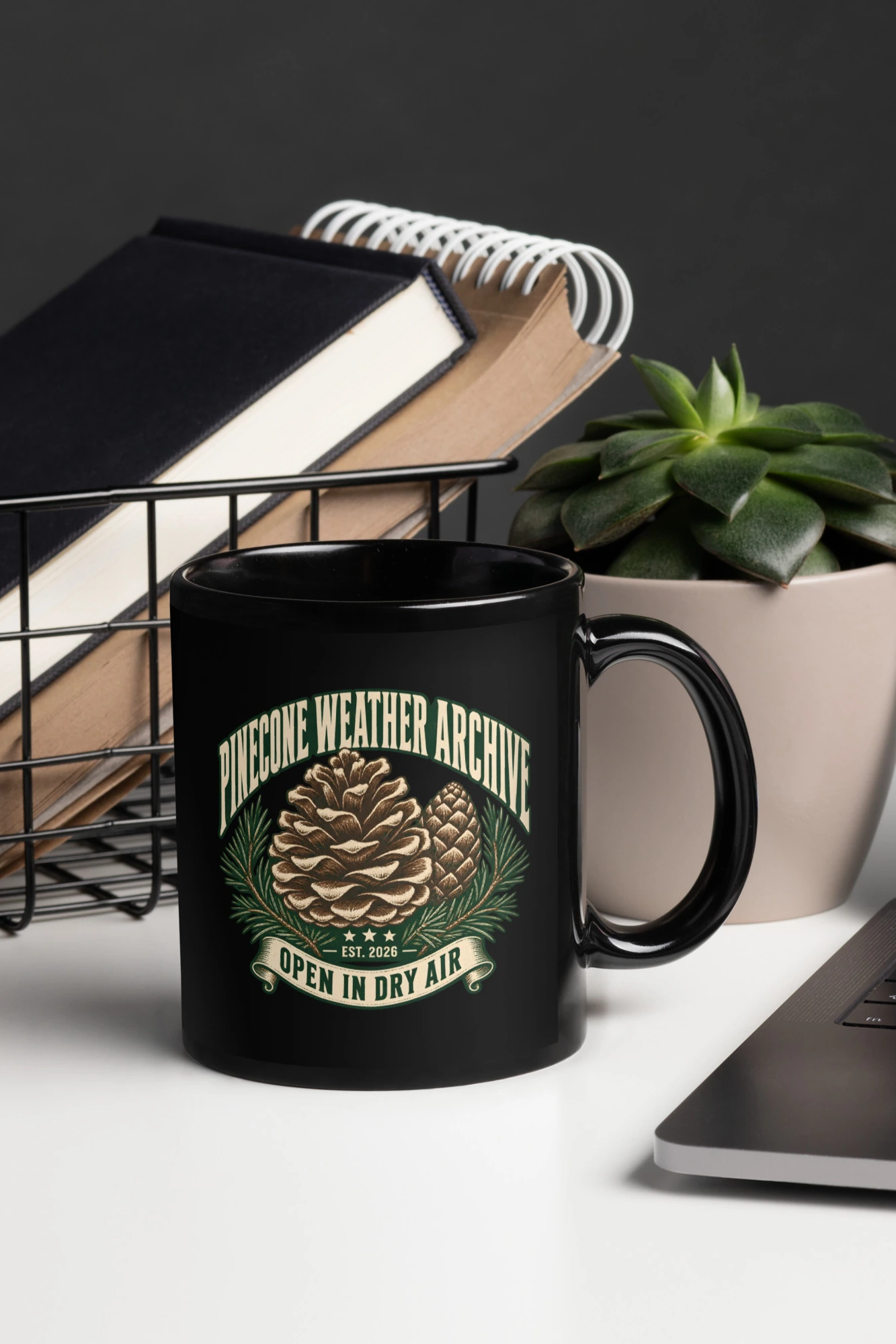 "Pinecone Weather Archive" 11oz Ceramic Mug