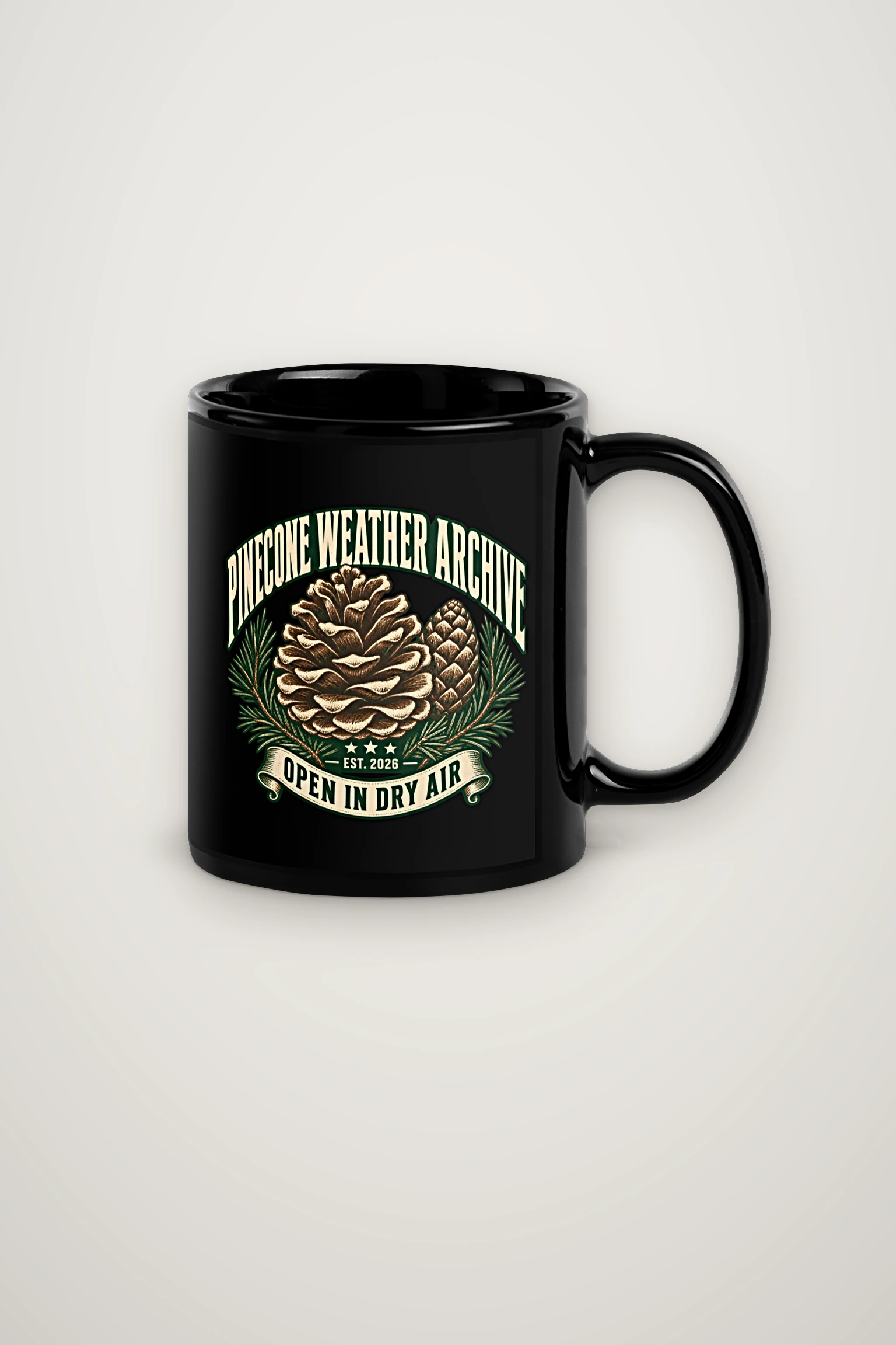 "Pinecone Weather Archive" 11oz Ceramic Mug
