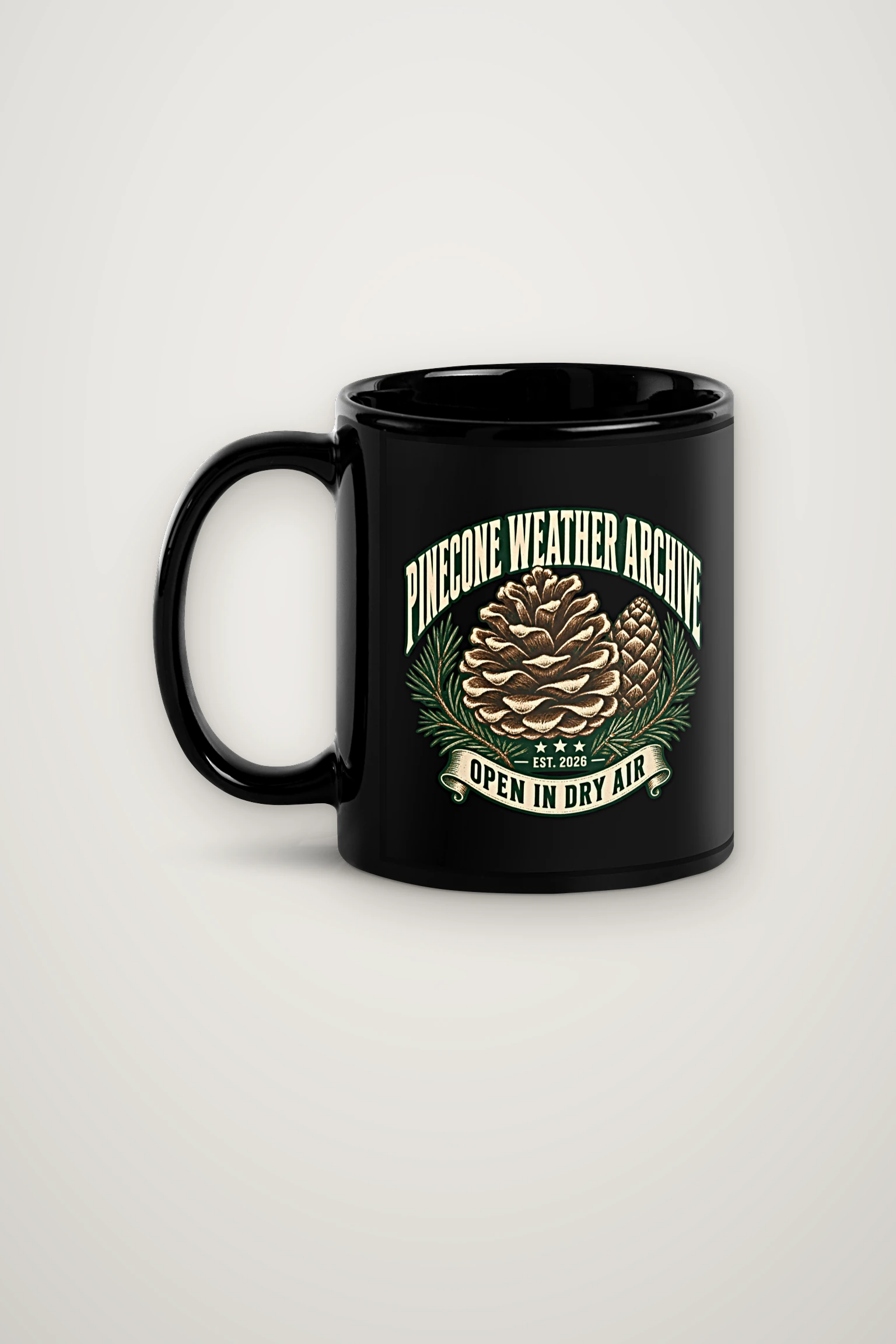 "Pinecone Weather Archive" 11oz Ceramic Mug