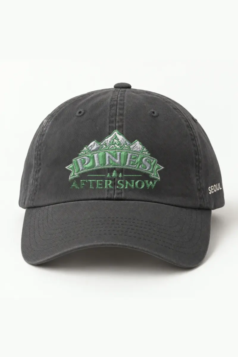 "Pines After Snow" Classic Dad Hat · Embroidered
