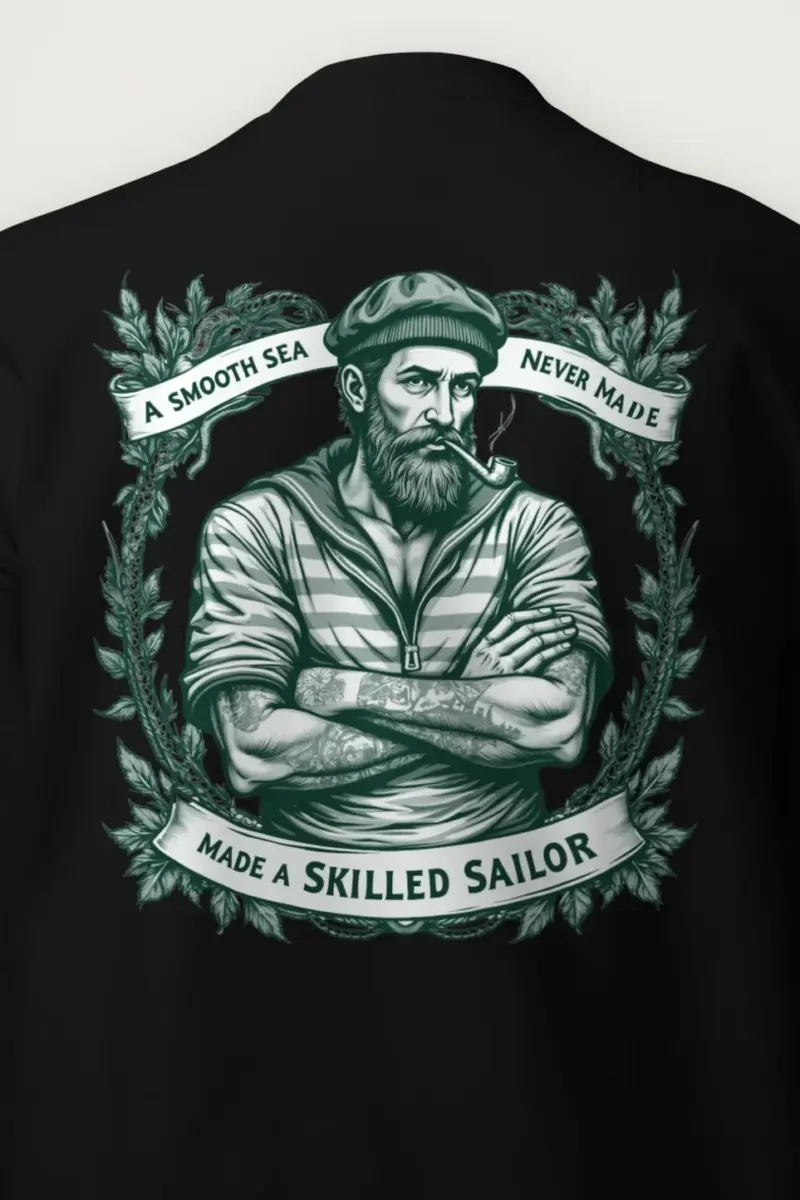 "Pipe And Wreath" Heavy Blend Unisex Crewneck Sweatshirt