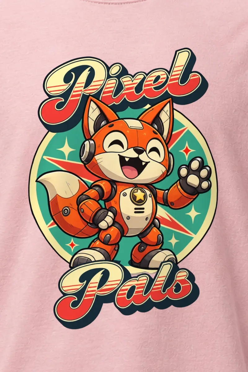 "Pixel Pals" Heavyweight Unisex Crewneck T-shirt
