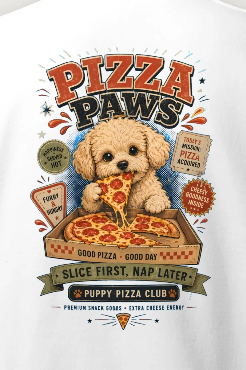 "Pizza Paws" Heavy Blend Unisex Crewneck Sweatshirt