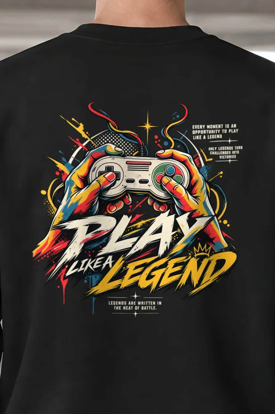"Play Like a Legend" Heavy Blend Unisex Crewneck Sweatshirt