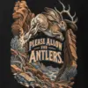 "Please Allow for Antlers" Heavyweight Unisex Crewneck T-shirt