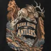 "Please Allow for Antlers" Men's Oversized Heavyweight Crewneck T-Shirt