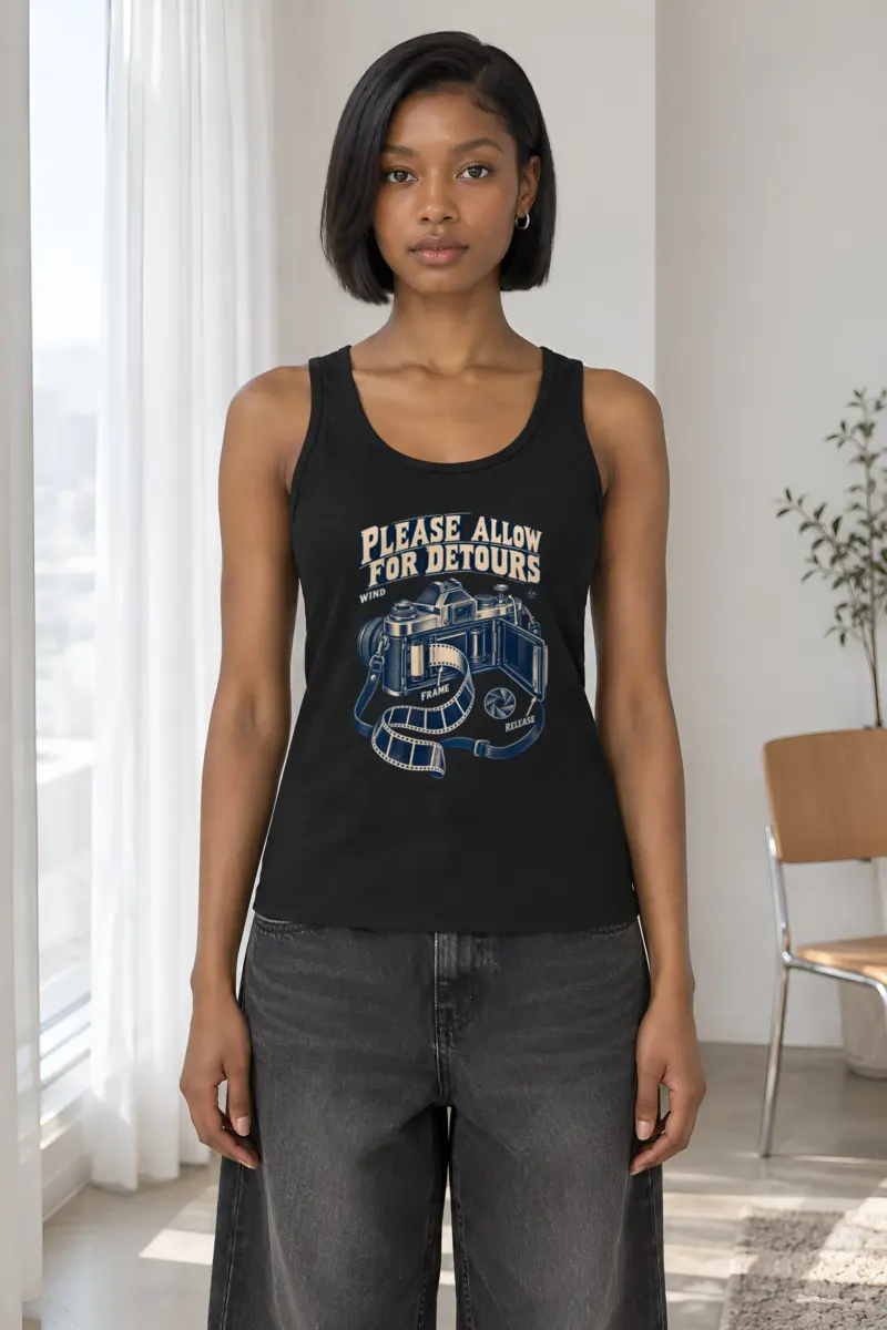 "Please Allow for Detours" Unisex Jersey Tank