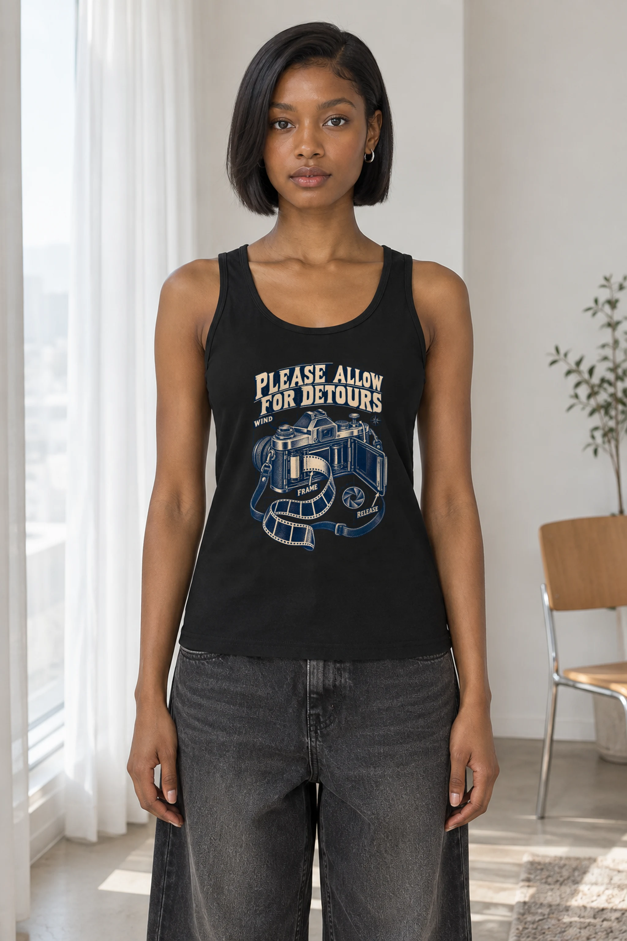 "Please Allow for Detours" Unisex Jersey Tank