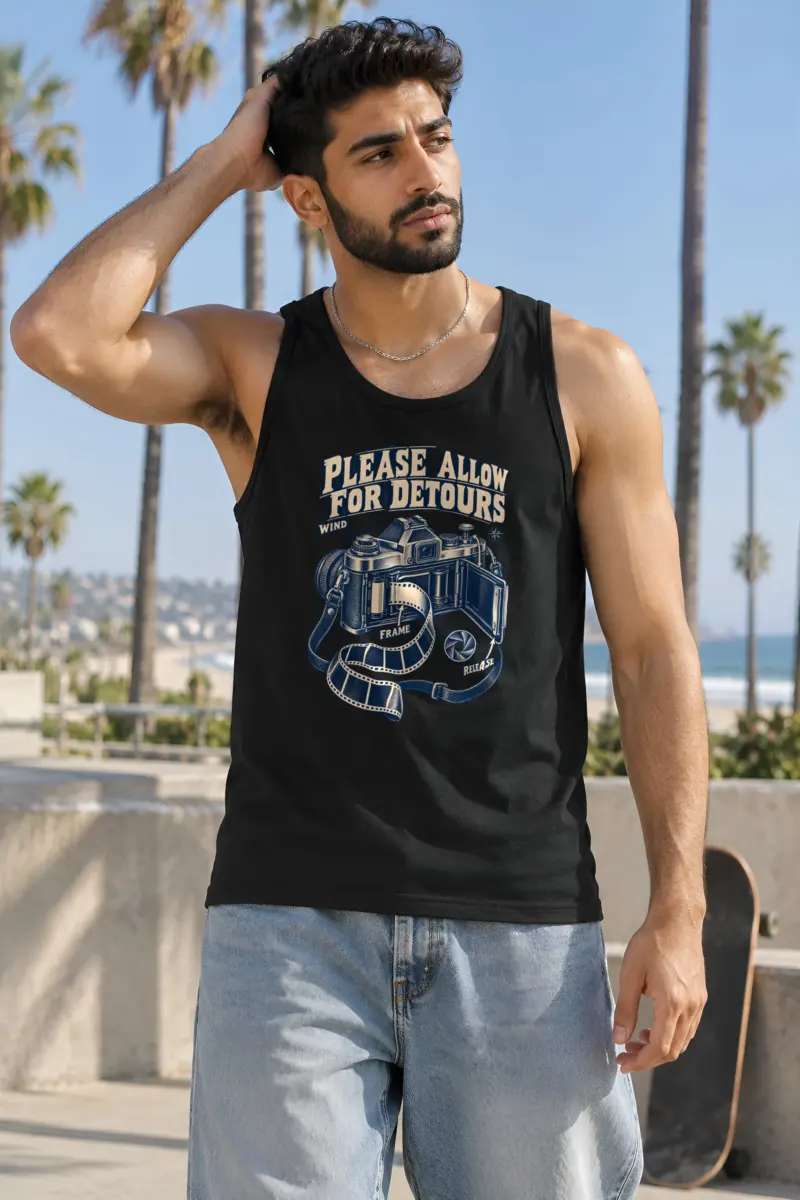 "Please Allow for Detours" Unisex Jersey Tank