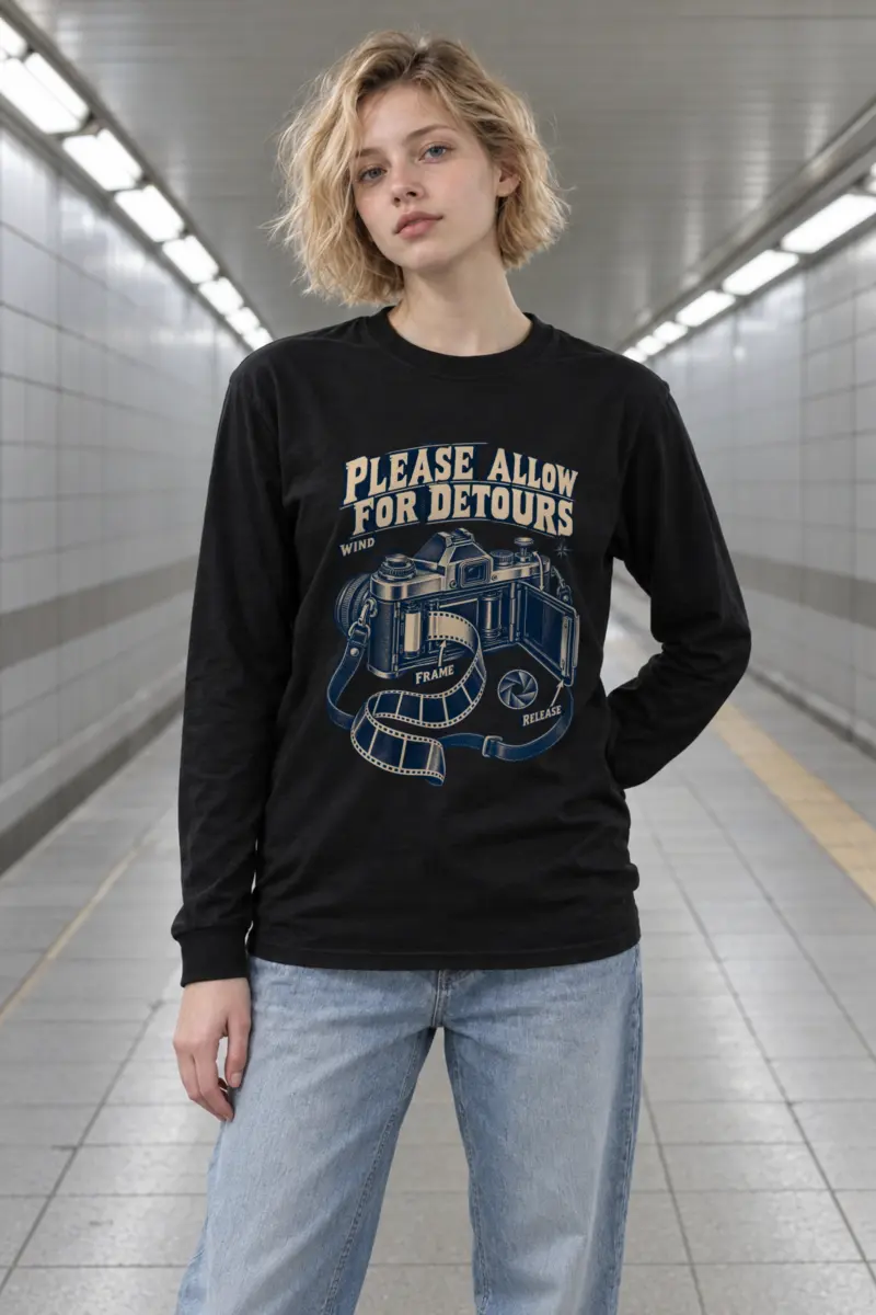 "Please Allow for Detours" Unisex Longsleeve T-shirt
