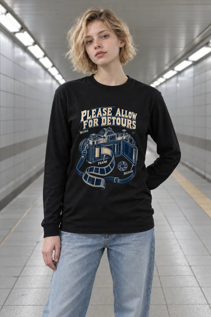 "Please Allow for Detours" Unisex Longsleeve T-shirt