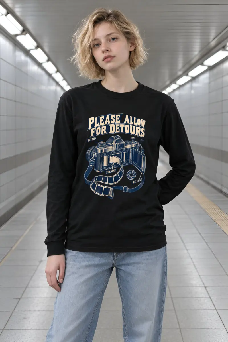 "Please Allow for Detours" Unisex Longsleeve T-shirt
