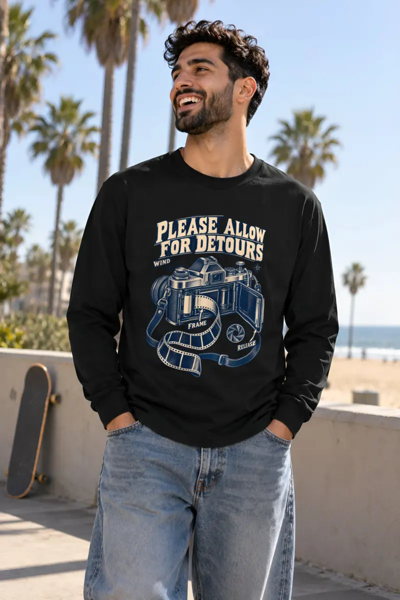 "Please Allow for Detours" Unisex Longsleeve T-shirt