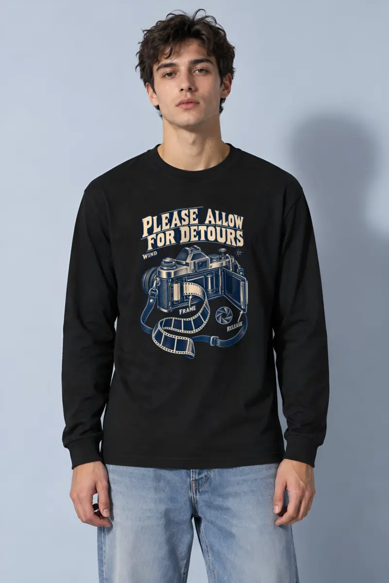 "Please Allow for Detours" Unisex Longsleeve T-shirt