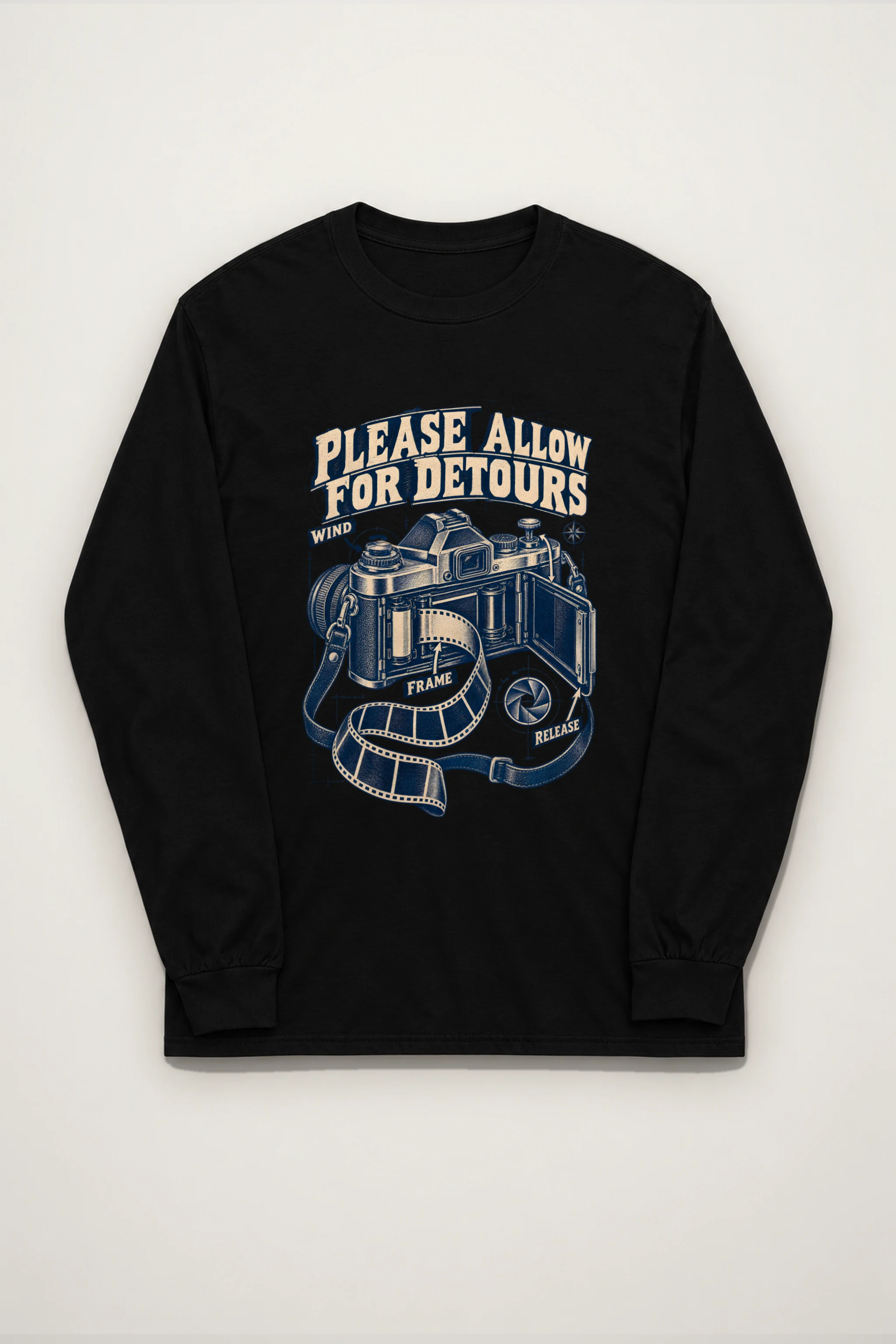 "Please Allow for Detours" Unisex Longsleeve T-shirt