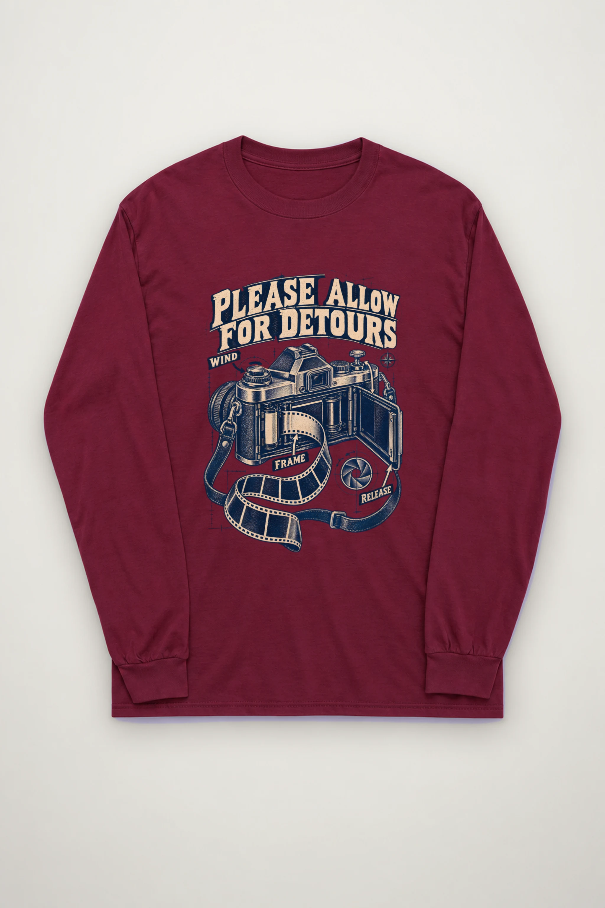 "Please Allow for Detours" Unisex Longsleeve T-shirt