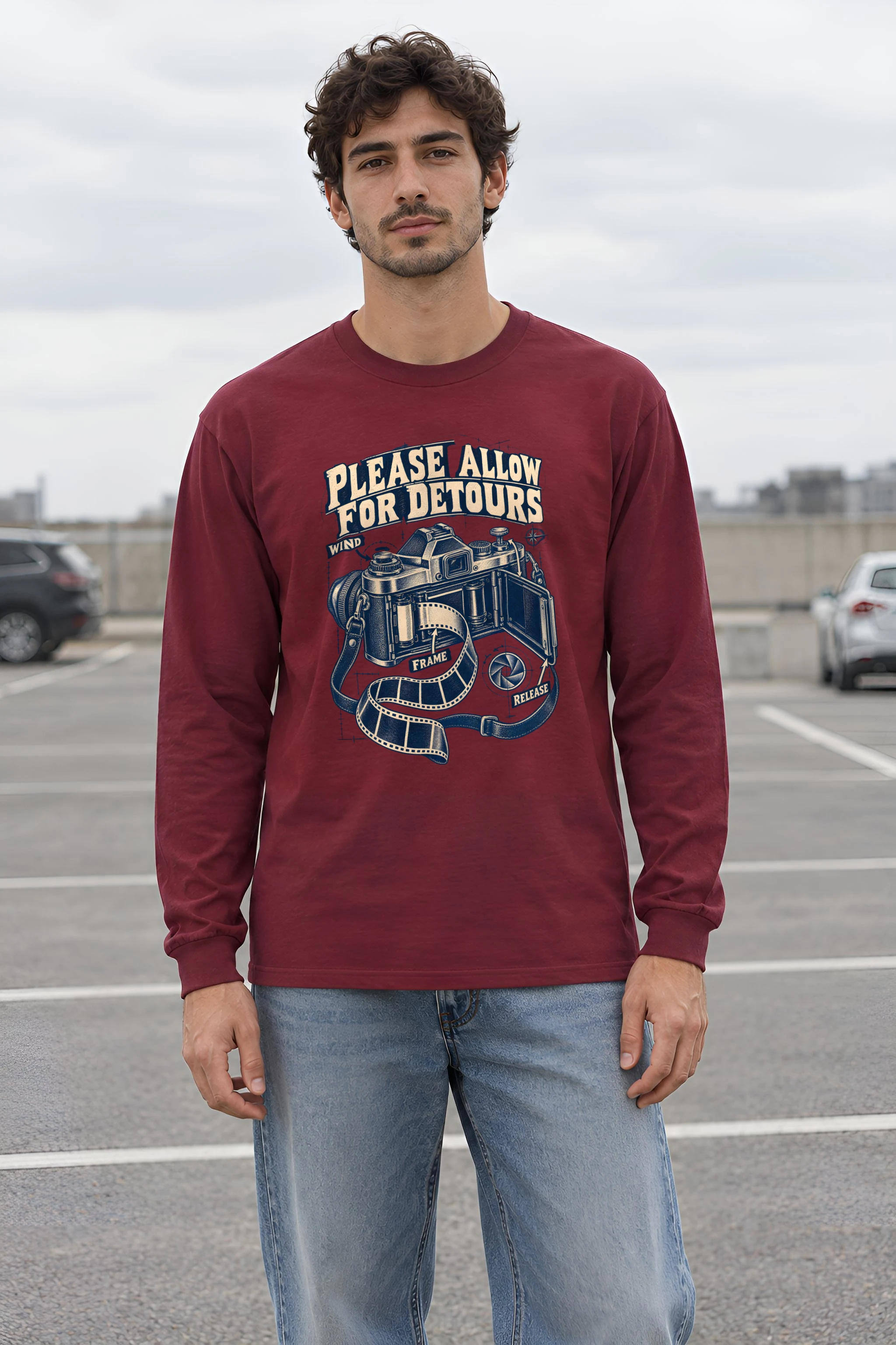 "Please Allow for Detours" Unisex Longsleeve T-shirt