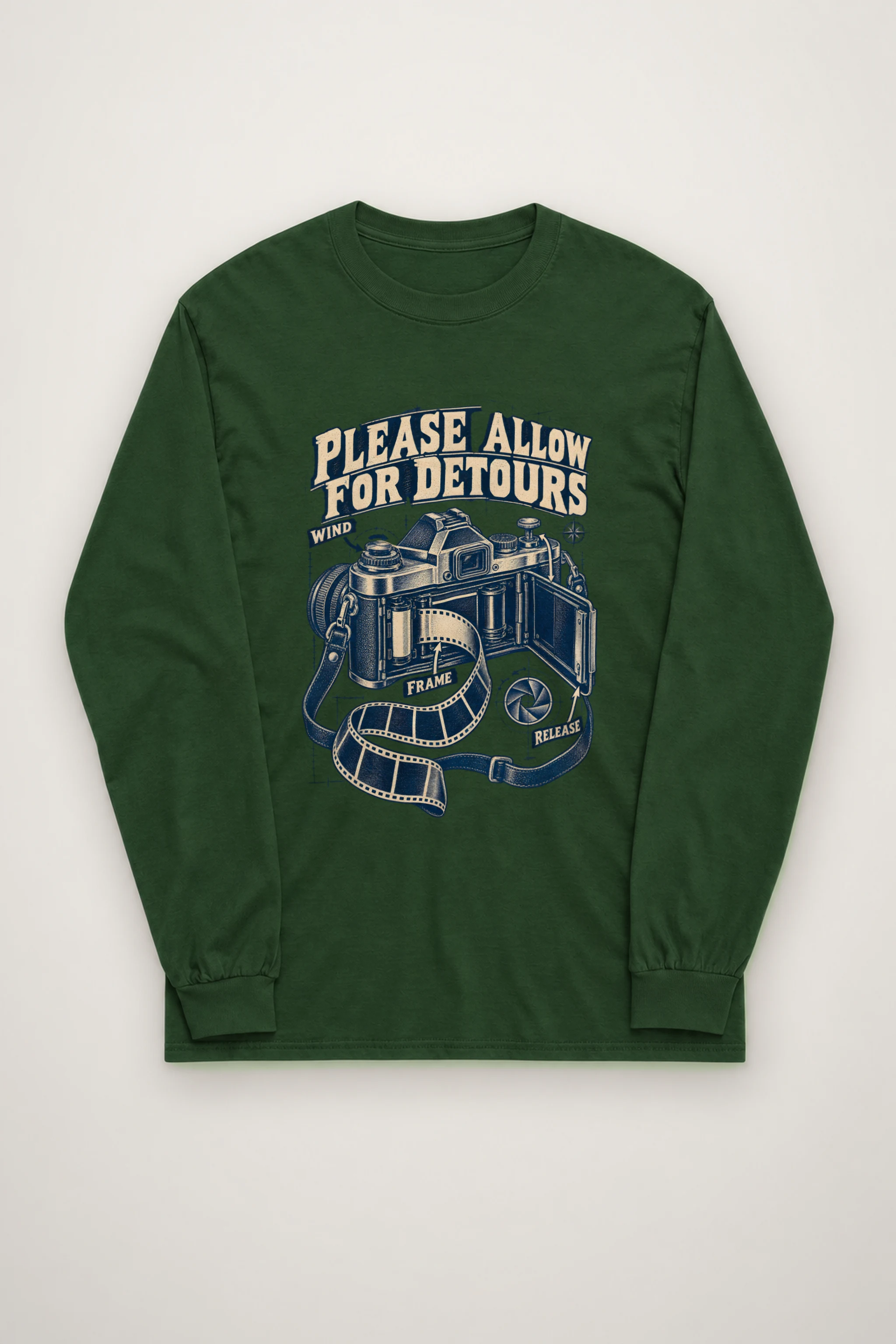 "Please Allow for Detours" Unisex Longsleeve T-shirt