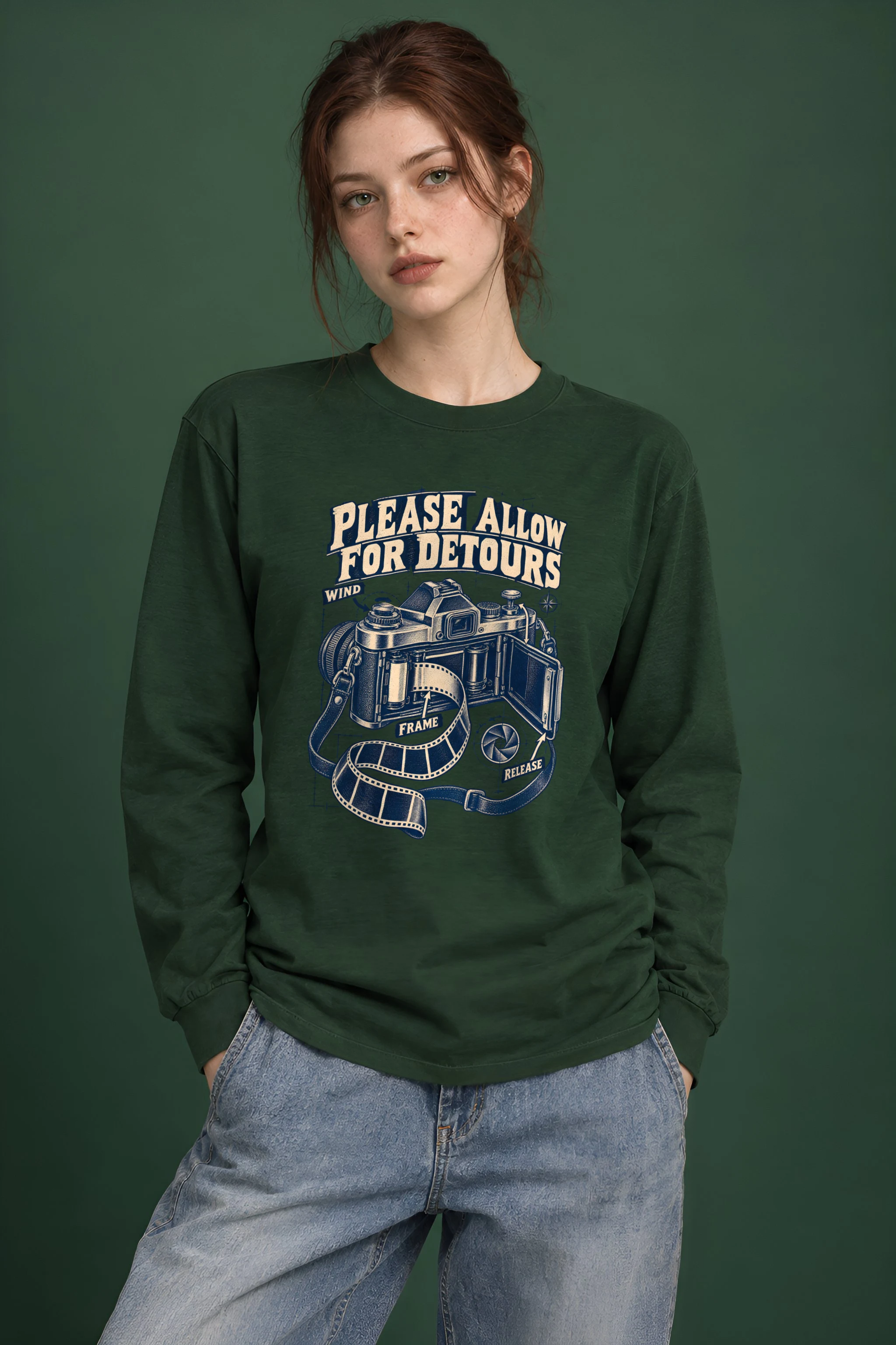 "Please Allow for Detours" Unisex Longsleeve T-shirt