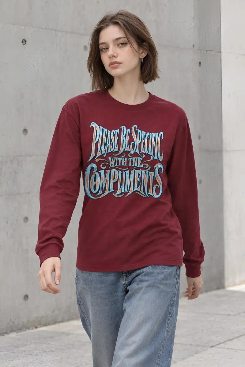 “Please Be Specific” Unisex Longsleeve T-shirt