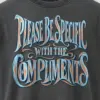 "Please Be Specific With The Compliments" Men's Oversized Heavyweight Crewneck T-Shirt