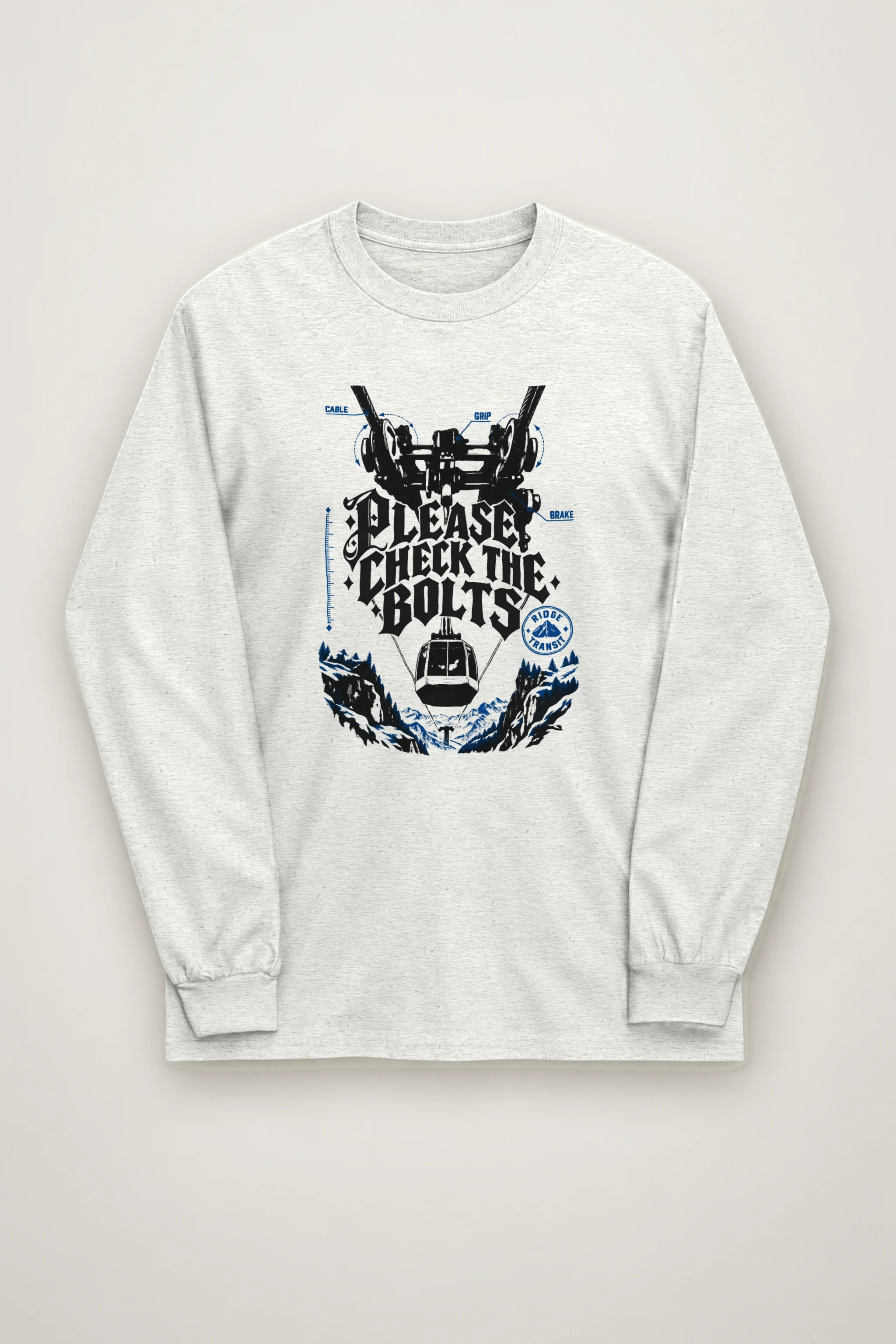 "Please Check The Bolts" Unisex Longsleeve T-shirt