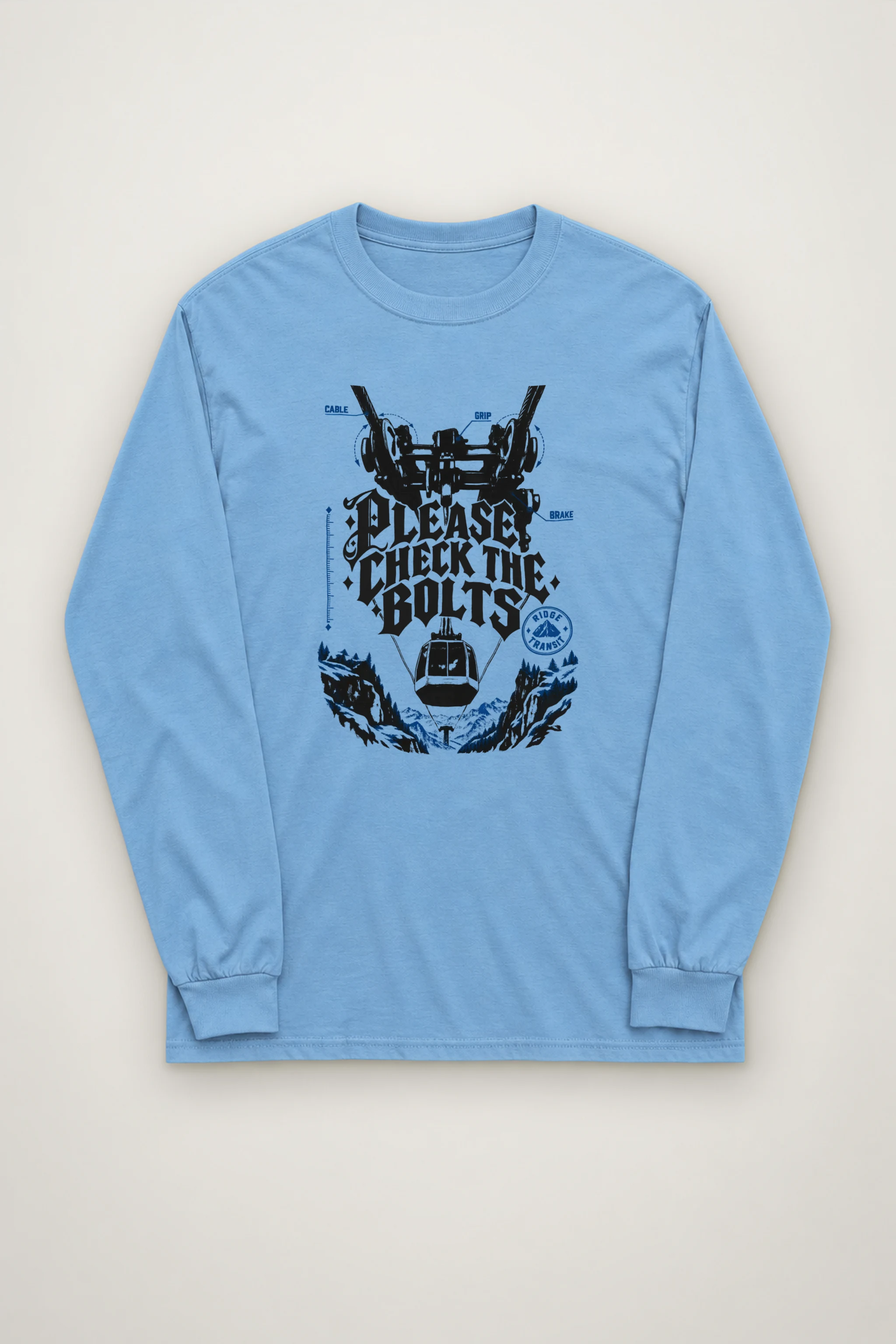 "Please Check The Bolts" Unisex Longsleeve T-shirt