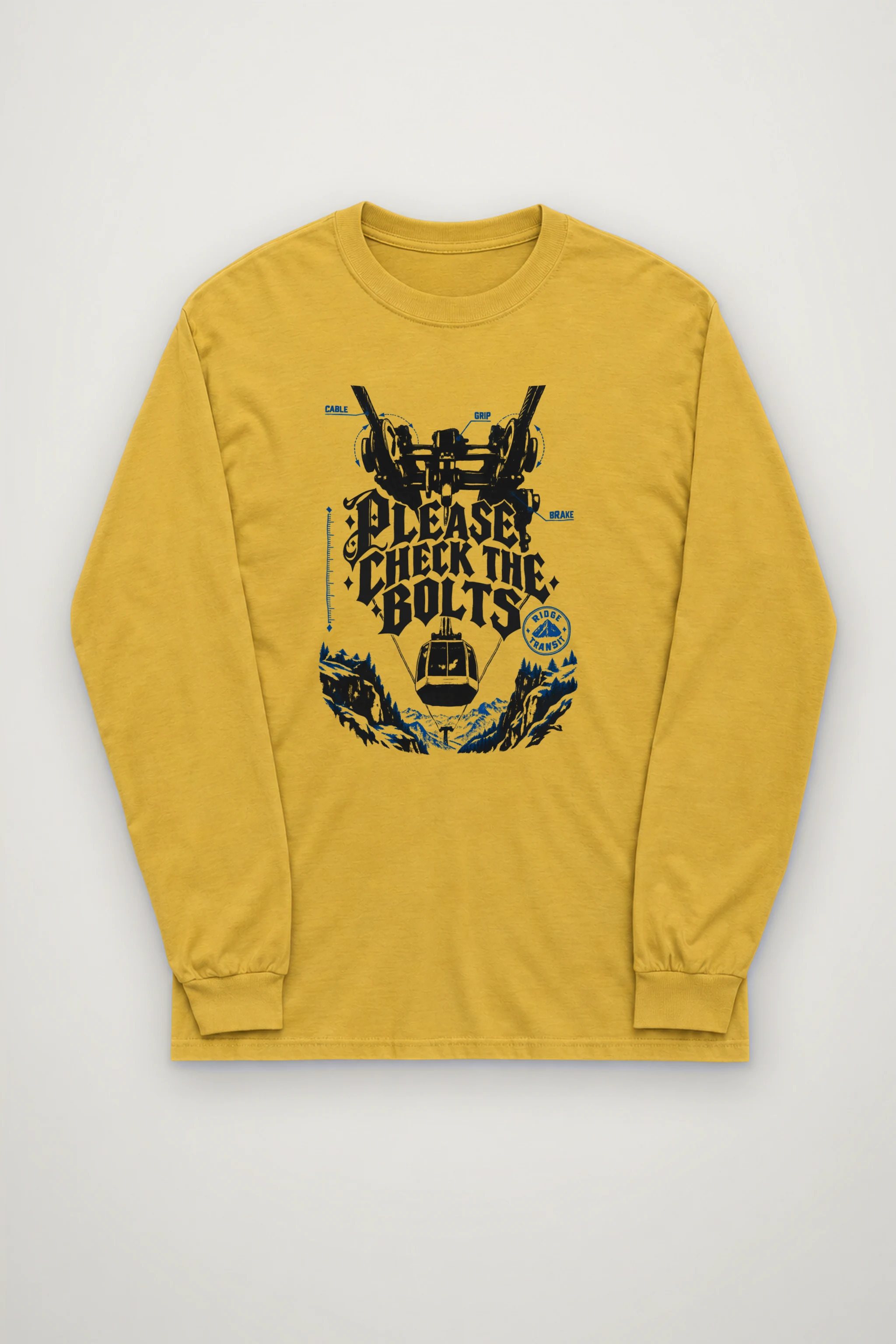 "Please Check The Bolts" Unisex Longsleeve T-shirt