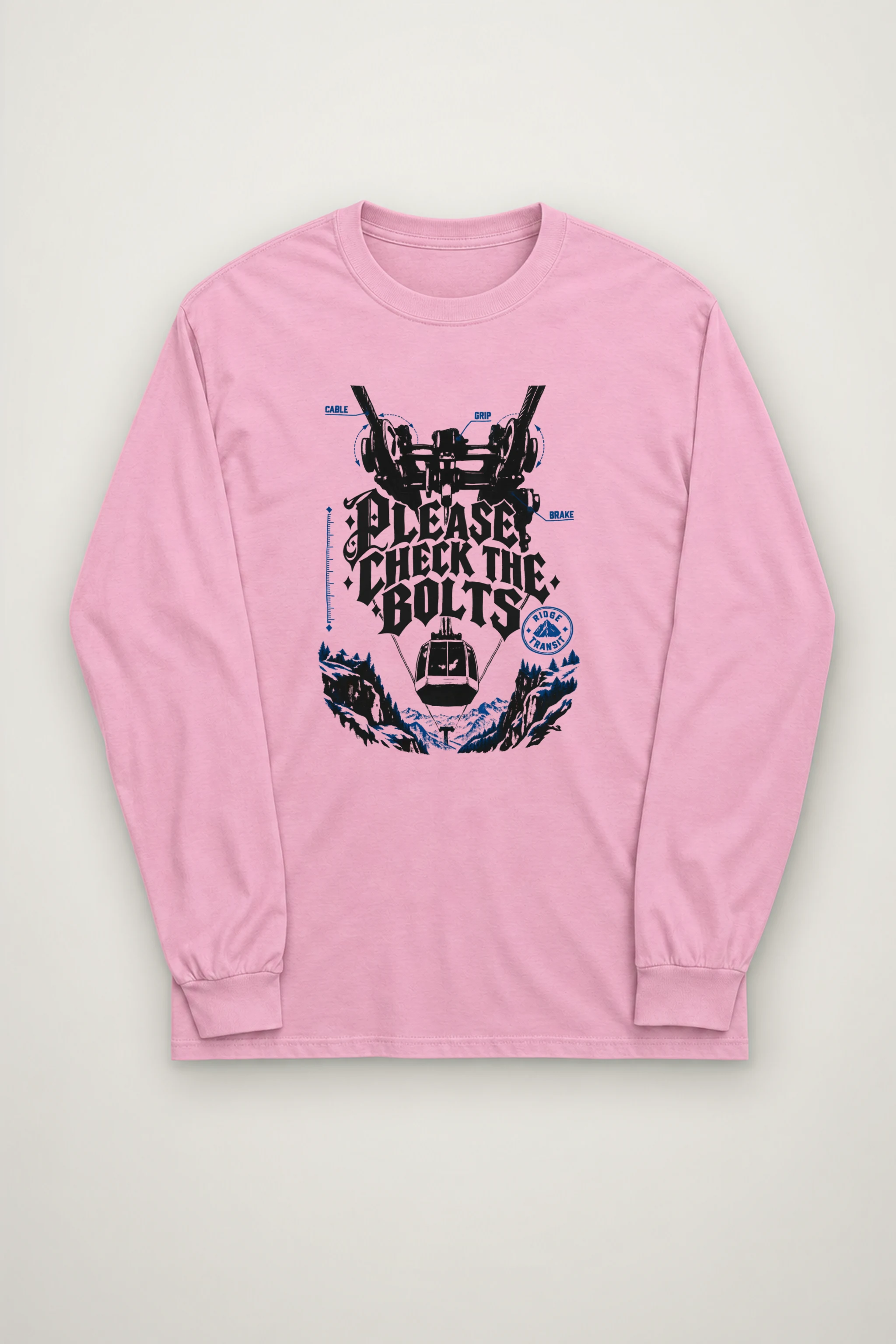 "Please Check The Bolts" Unisex Longsleeve T-shirt