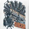 "Please Wait, Teaching It Sarcasm" Heavy Blend Unisex Pullover Hoodie